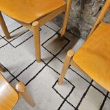 Lot 6 chaises danois empilable 1970 vintage