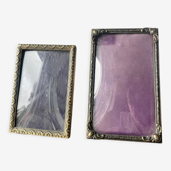 Pair of rectangular Vintage Metal Frames