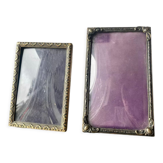 Pair of rectangular Vintage Metal Frames