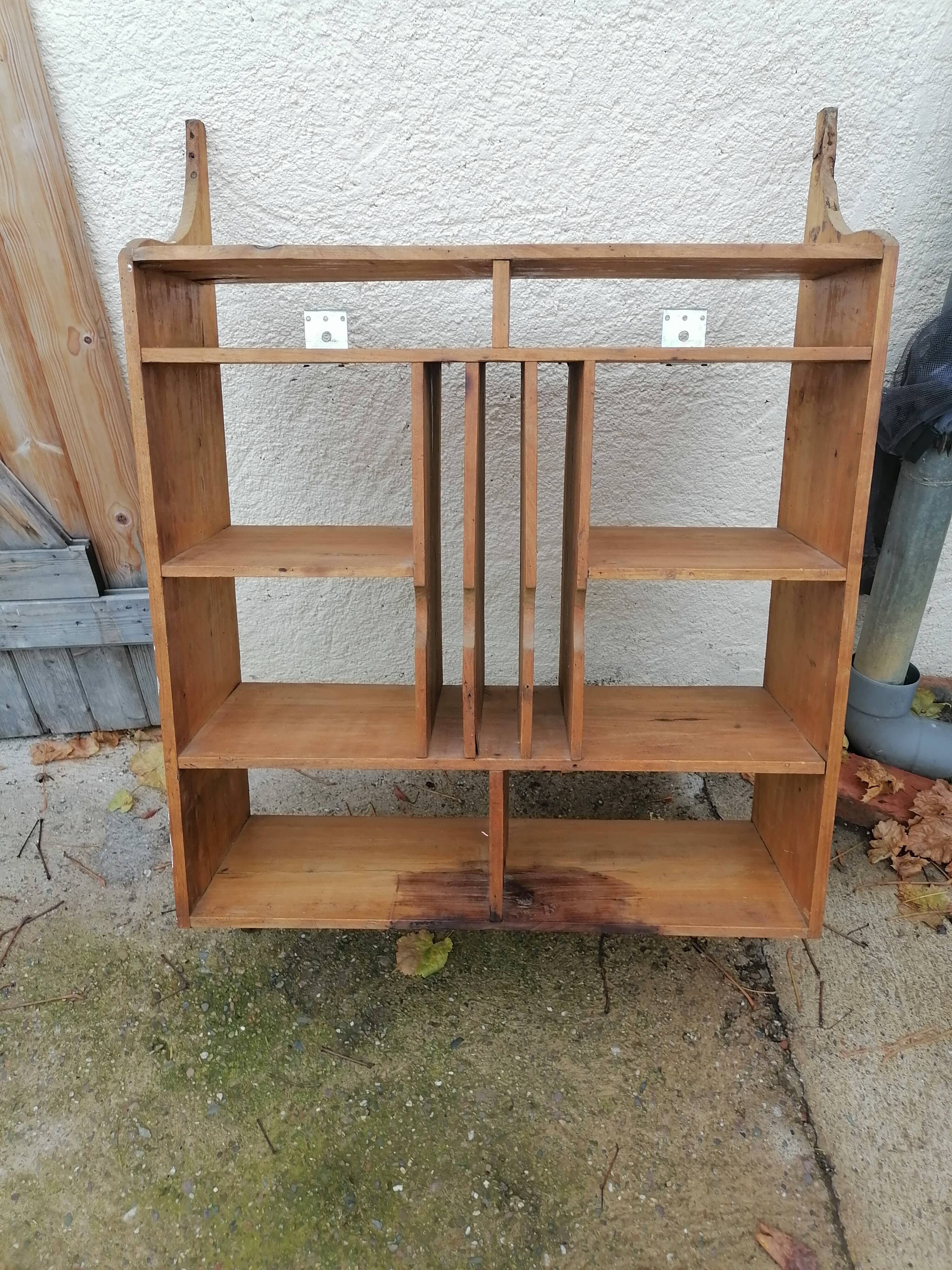 Shelf wood binder sorter hotel 1950 60