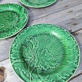 6 green slip plates