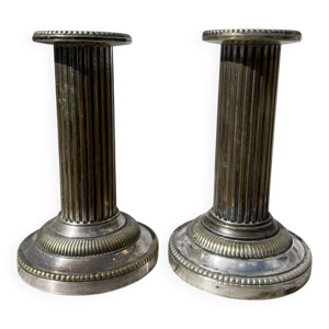 Paire de bougeoirs en - xix