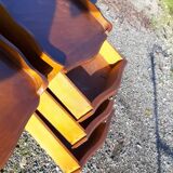 Pair of cherry bedside tables 3 drawers