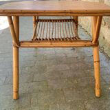 Vintage rattan coffee table