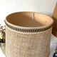 Swedish lamp, 2m fabric cable, fabric lampshade