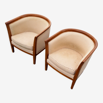 Pair of art deco armchairs