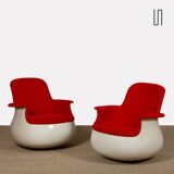 Pair of Culbuto armchairs by Marc Held for Knoll, 1967
