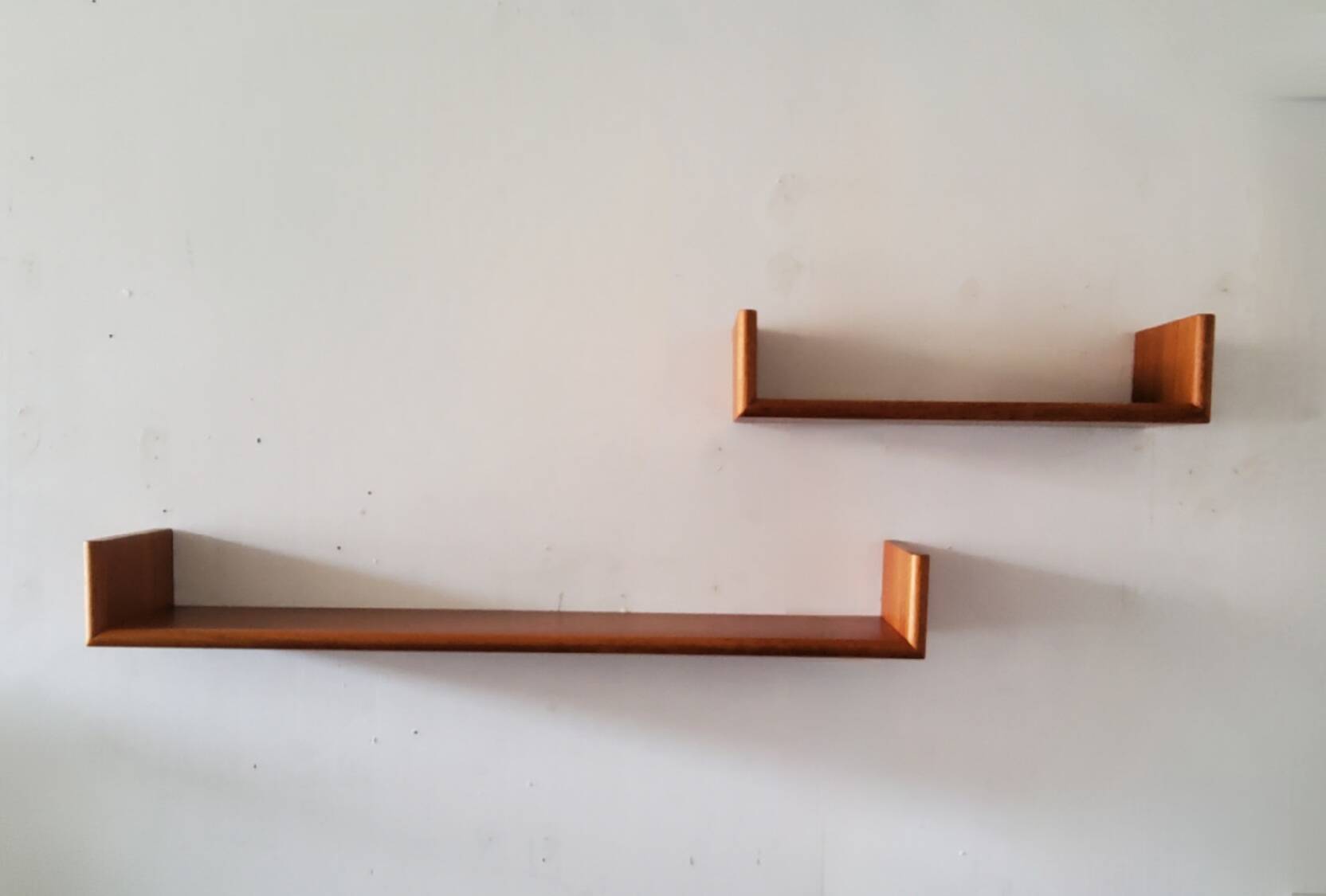 Floating wall shelves, 1960.