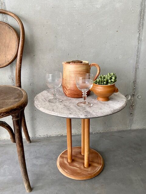 Sandstone pitcher with ice compartment