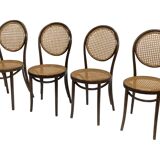 Ensemble vintage de quatre chaises Michael Thonet ZPM Radomsko Design