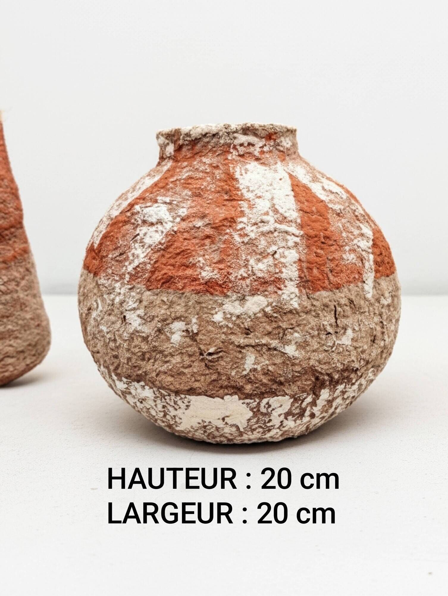 Sculptural vase mineral spirit Boho - Wabi-Sabi