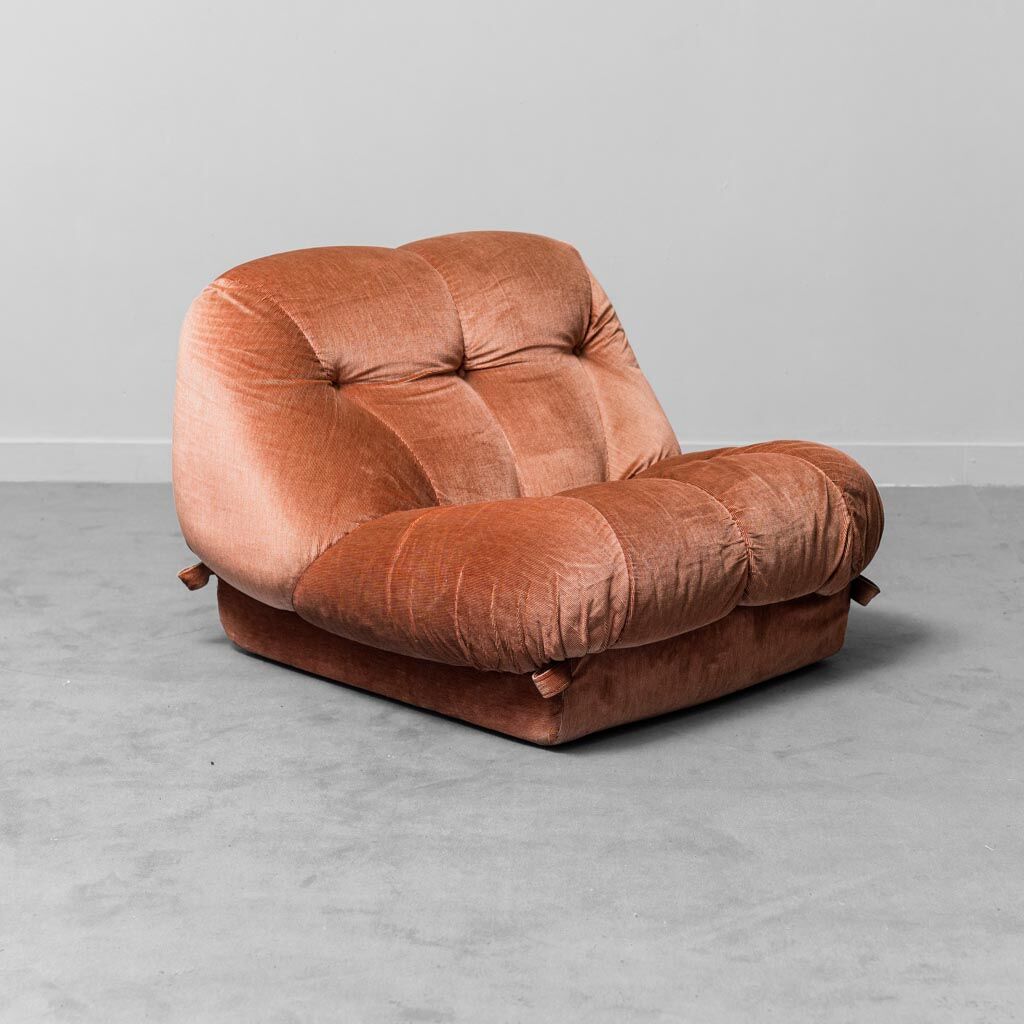 Pair of armchairs coffee and table Nuvolone by Maturi Rino for Mimo 70