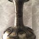 Atypical metal lamp medieval globe opaline style