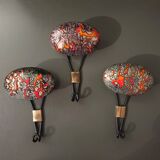 Enamelled coat hooks by Harvey Creazioni 1960