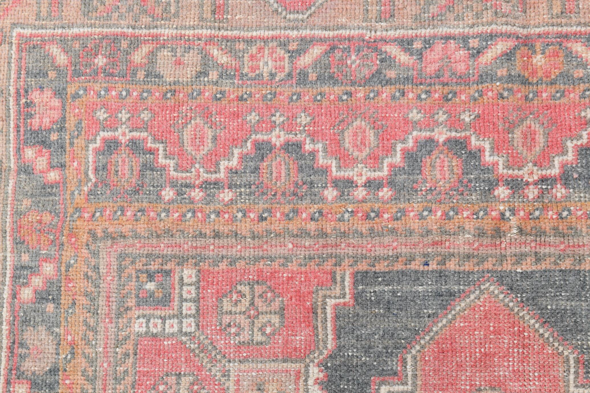 4x7 Red Navy Blue Handmade Turkish Rug, 132x228Cm SK 20526