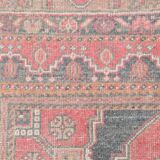 4x7 Red Navy Blue Handmade Turkish Rug, 132x228Cm SK 20526