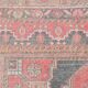 Tapis turc vintage bleu marine et rouge