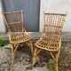 Pair of rattan chairs