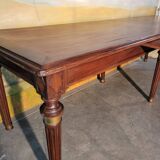 Large Louis XVI style mahogany table