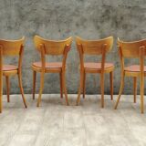 6 thonet chairs in blond wood