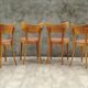 6 chaises bistrot Thonet en bois blond