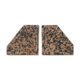 Art Deco Granite Bookends, Set of 2