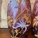Vases verre émaillé