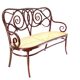Banc viennois No.4 de Jacob & Josef Kohn 1870s