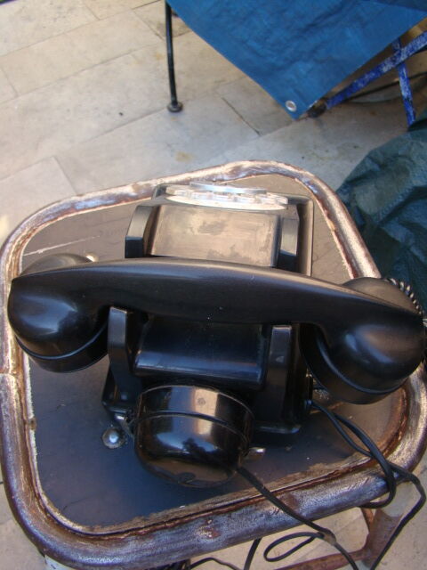 Vintage Baketite black phone 50s/60s