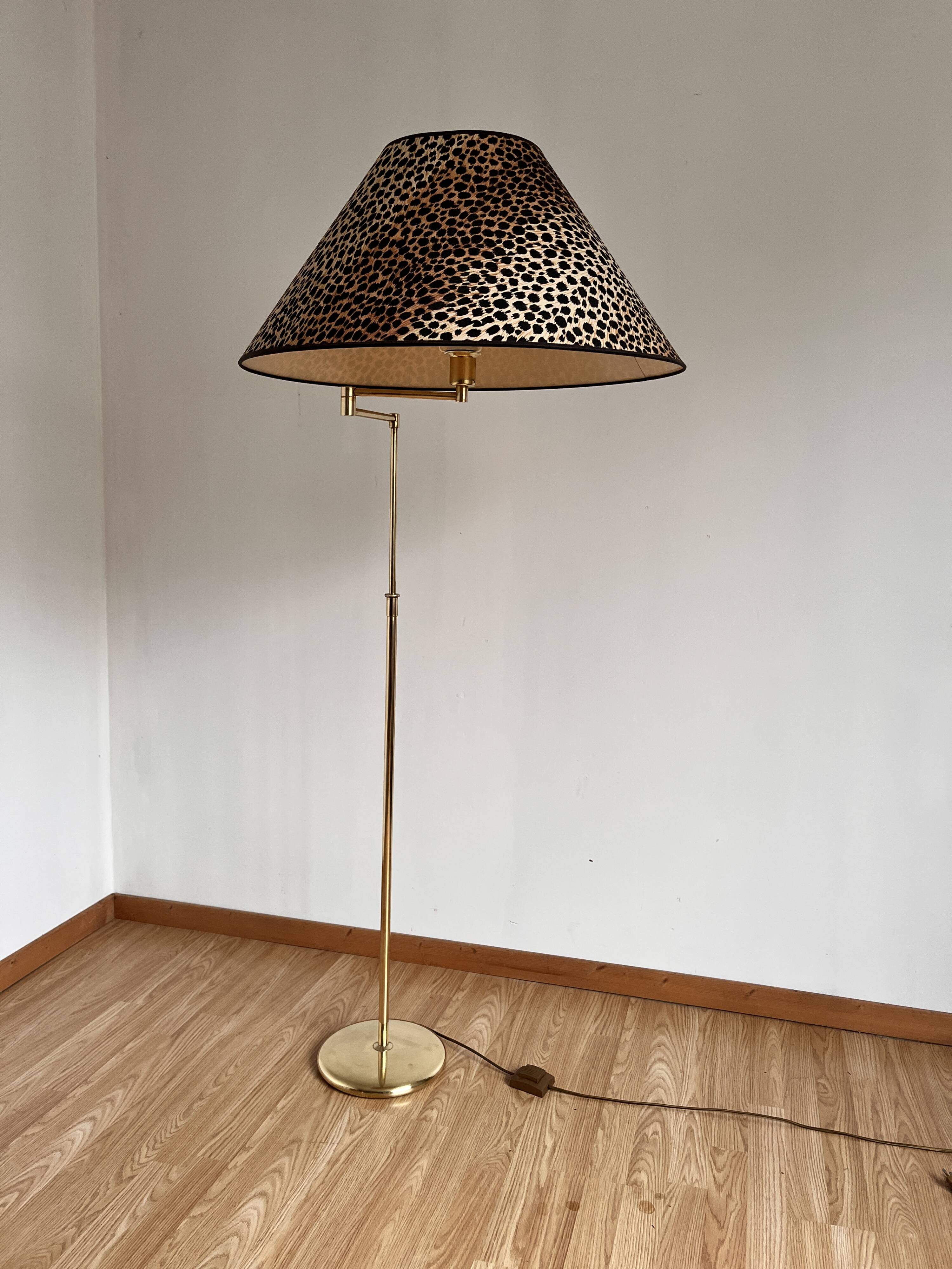 Brass floor lamp