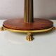 Vintage table lamp with 70s plastic hood