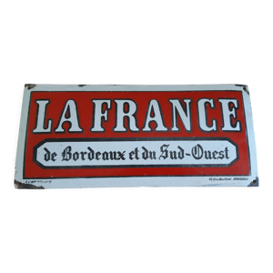 Plaque émaillée La France de