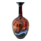 Glazed Earthenware Vase by Giovanni Poggi for San Giorgio Albisola Ceramics