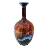 Glazed Earthenware Vase by Giovanni Poggi for San Giorgio Albisola Ceramics