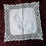 Old handkerchief pouch communeing suit monogrammed
