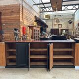 Large patinated workshop furniture