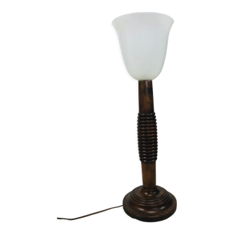 Brutalist art deco lamp