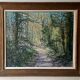 Large dated painting, signed and framed by the artist Maurice Bernard, 1933