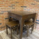 Mahjong table with 4 stools