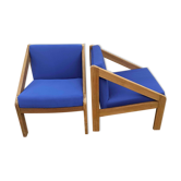 Paire de fauteuils années 70
