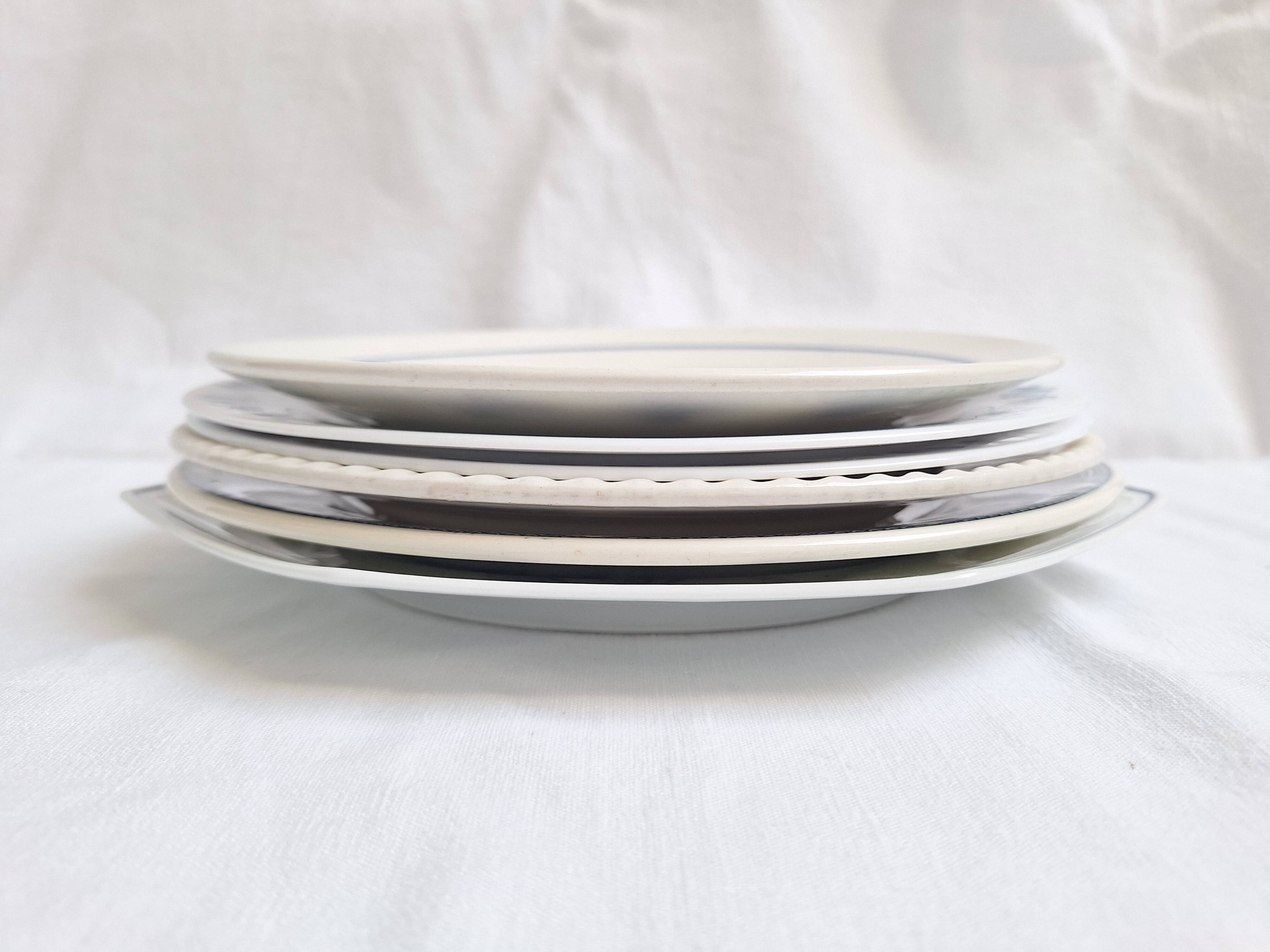 Vintage blue dinner plates