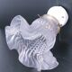 Porcelain and flower glass wall lamp early 20th century