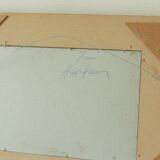 Original vintage landscape painting on panel – Hans Hansen