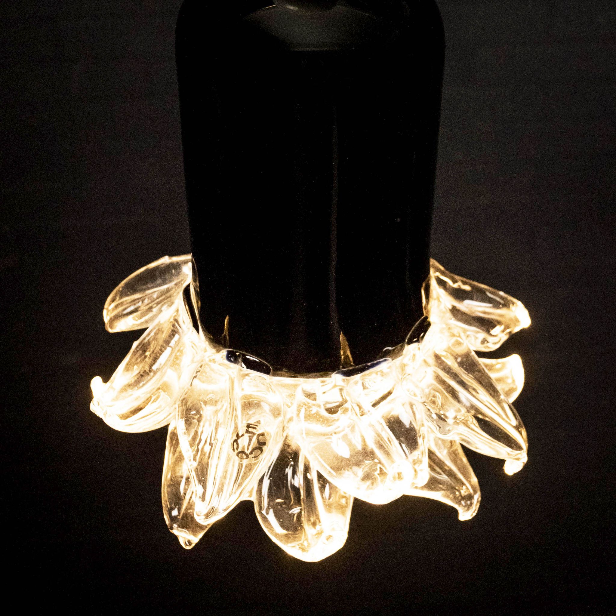 Vintage Leucos pendant lamp made of Murano glass.