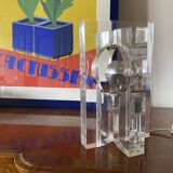 Sandro Petti, sculptural lucite table lamp, Maison Jansen France 1970s