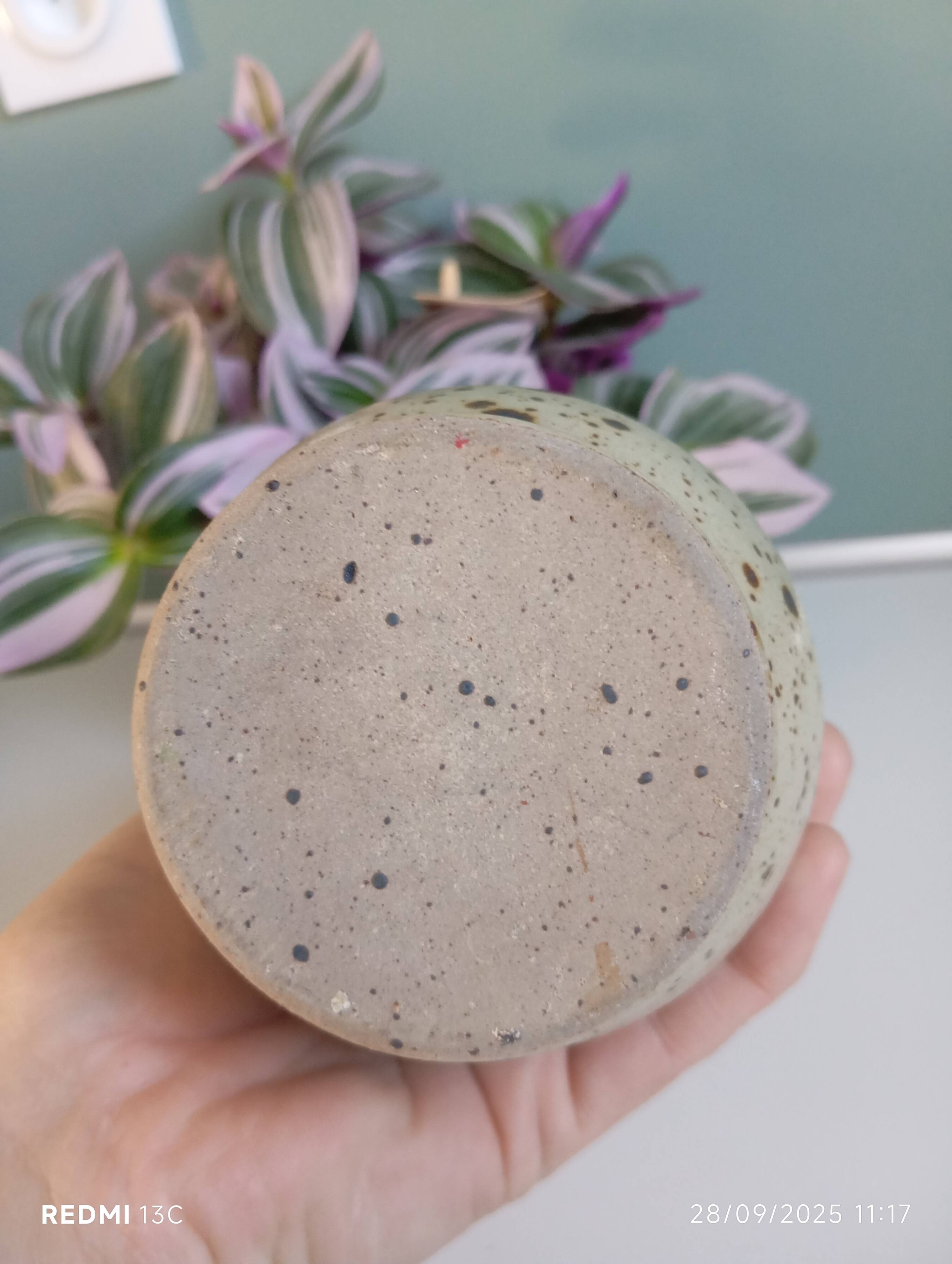 Pyrite stoneware vase