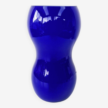 Lampe de table vintage 90's ikea design kvintant verre bleu