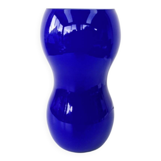 Vintage table lamp 90's ikea design kvintant blue glass