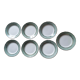 Set of 7 dessert plates "Mettlach", from Villeroy and Boch, vintage