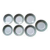 Lot de 7  assiettes à dessert " Mettlach"  , de  Villeroy et Boch, vintage